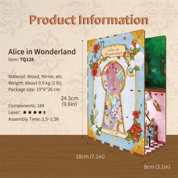 Book Nook Alice in Wonderland - Image 4