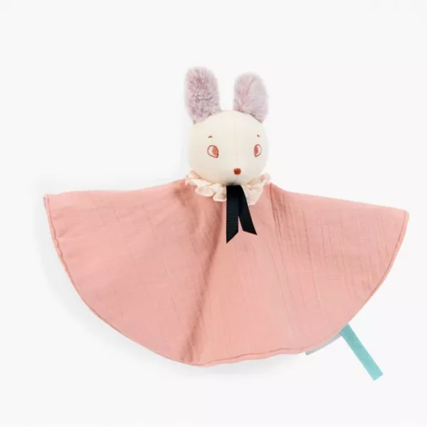 Doudou souris rose