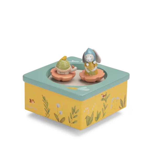 Boîte à musique trois petits lapins
