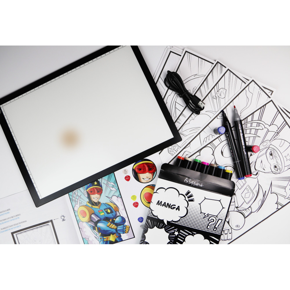 Tablette lumineuse et atelier marqueurs manga – Image 2