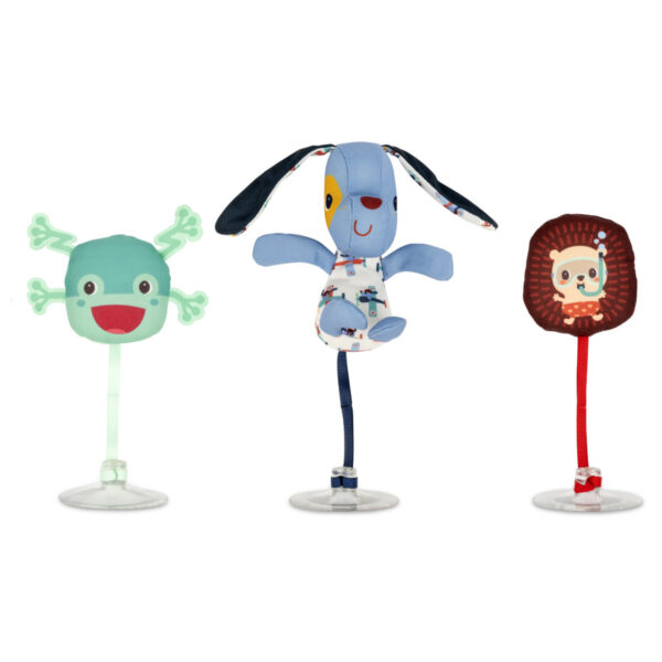Jules et ses amis - 3 personnages de bain ventouses