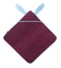 Cape de bain lapin bordeaux
