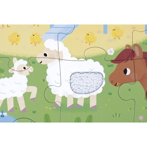 Puzzle Tactile 'La Ferme' 20 pièces – Image 3